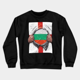 Bulgaria Flag English Flag Ripped - Gift for Bulgarian From Bulgaria Crewneck Sweatshirt